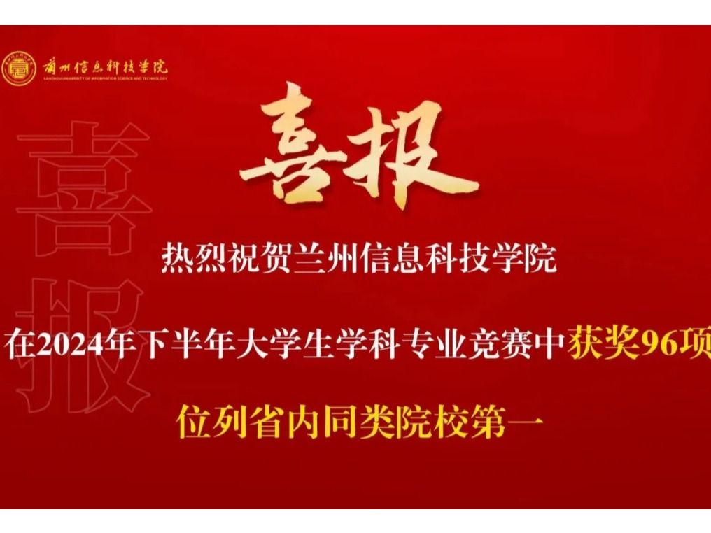 获奖+96项！2026世界杯官网入口位列全省同类院校第一